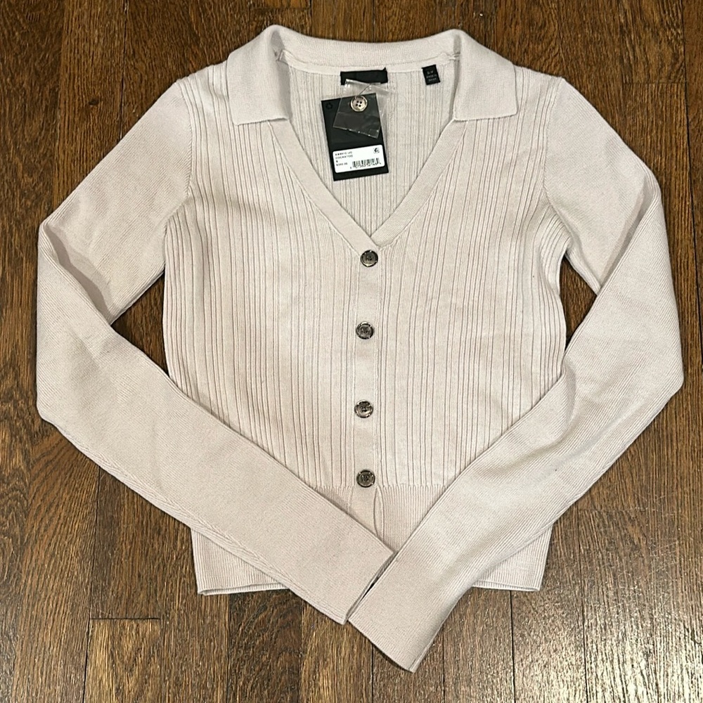 ATM Anthony Thomas Melillo Cream Cardigan